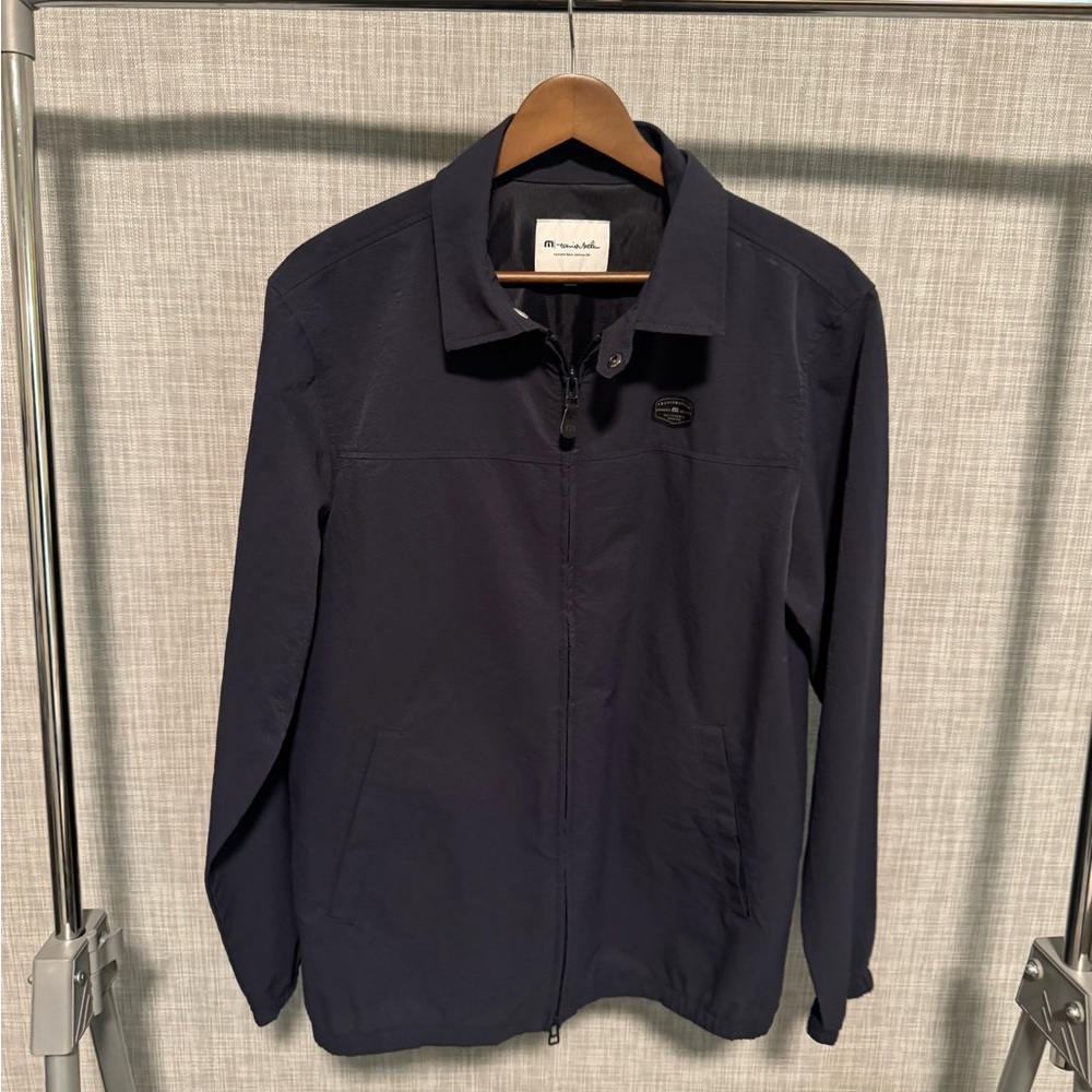 TravisMathew Navy Long Sleeve Button Down